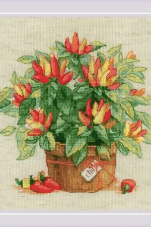 Superprijs Borduurpakket Pepper in a Pot - RIOLIS