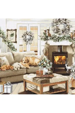 Borduurpakket Dreaming of a White Christmas - Luca-S Gecertificeerd