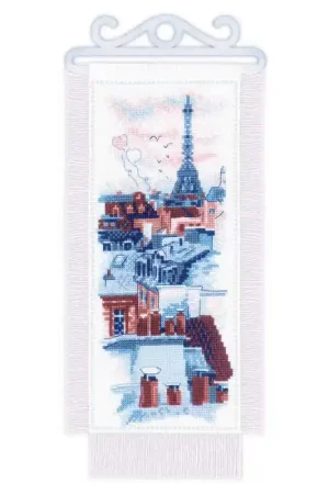Borduurpakket Paris Roofs - RIOLIS Gereduceerde Prijs