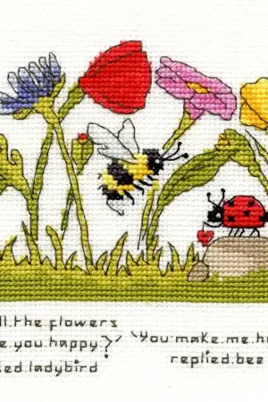 Bestseller Borduurpakket Eleanor Teasdale - You Make Me Happy - Bothy Threads