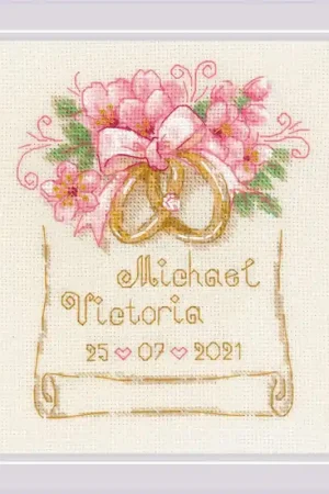 Meest Verkocht Borduurpakket Wedding Metric Wedding Rings - RIOLIS