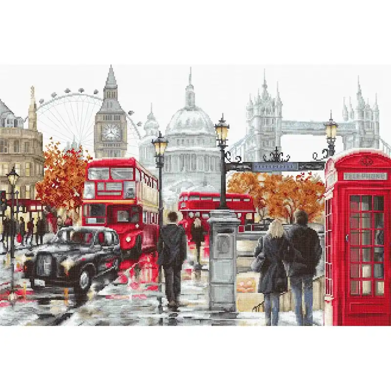Borduurpakket London - Luca-S Tijdelijk Beschikbaar