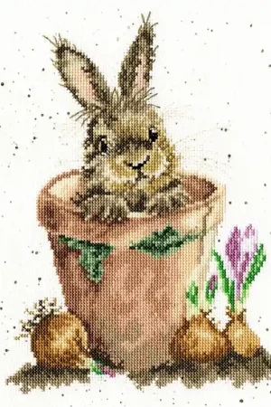 Aanbieding Borduurpakket Hannah Dale - The Flower Pot - Bothy Threads