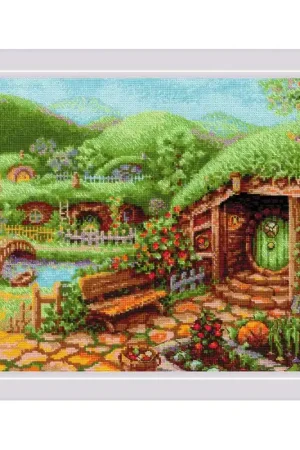 Borduurpakket Green Hills - RIOLIS Merkproduct