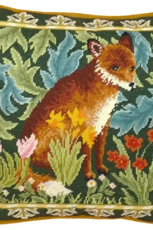 Petit Point borduurpakket William Morris - Woodland Fox Tapestry - Bothy Threads Populair
