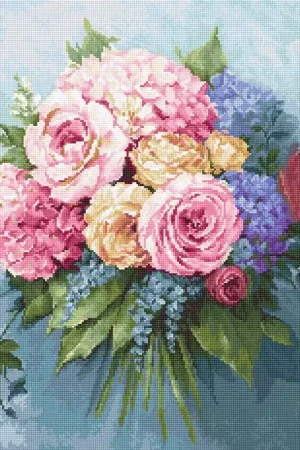 Borduurpakket Bouquet - Luca-S Op = Op