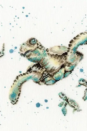 Alleen Vandaag Borduurpakket Hannah Dale - Swimming School - Bothy Threads