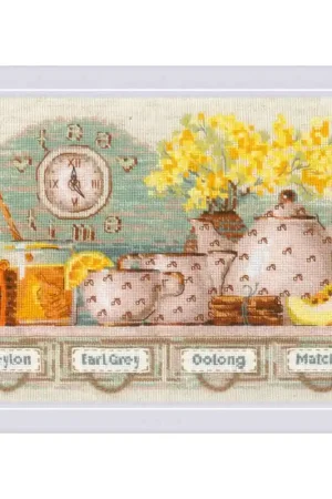 Borduurpakket Tea Time - RIOLIS Nieuw