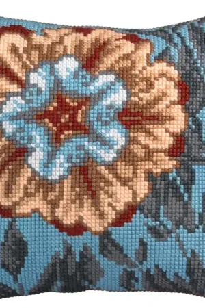 Actieprijs Kussen borduurpakket Asure Turquoise - Collection d'Art