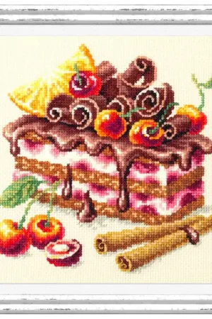 Borduurpakket Cherry Cake - Magic Needle Exclusieve Aanbieding