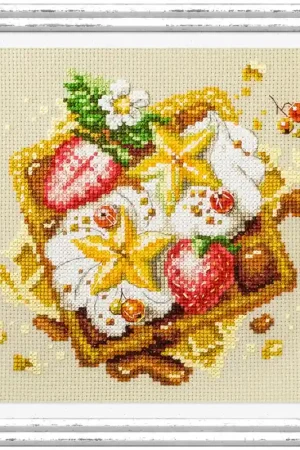 Op = Op Borduurpakket Viennese Waffles - Magic Needle