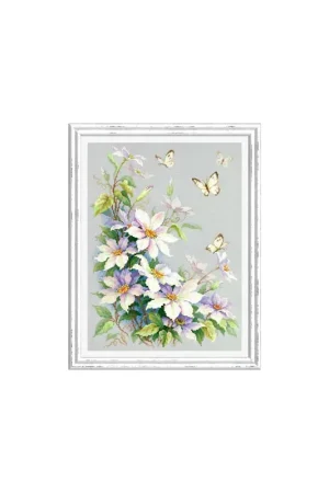 Borduurpakket Clematis - Magic Needle Veilige Betaling