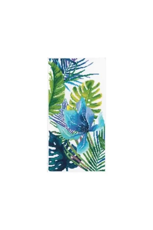 Borduurpakket Blue flower - RTO Gecertificeerd