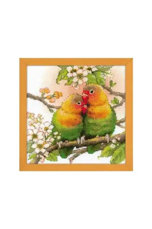 Borduurpakket Lovebirds - RIOLIS Betrouwbaar