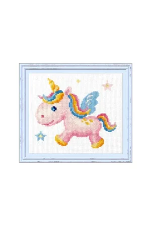 Snelle Levering Borduurpakket Rainbow Unicorn - Magic Needle
