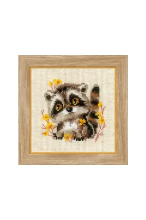 Lage Prijs Borduurpakket Little Raccoon - RIOLIS