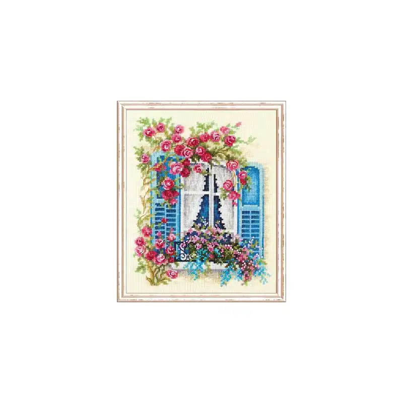 Beperkt Aanbod Borduurpakket Blossoming Window - Magic Needle