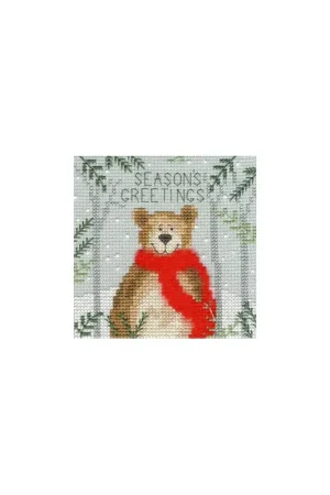 Alleen Vandaag Borduurpakket Xmas Bear - Bothy Threads