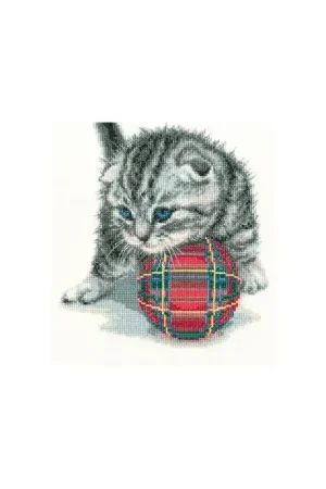 Voordeelprijs Borduurpakket Playful kitten - RTO