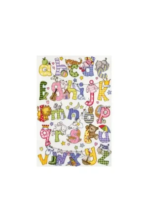 Op = Op Borduurpakket Samplers - My First Alphabet - Bothy Threads