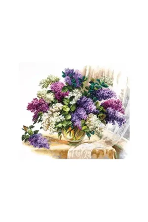 Seizoensaanbieding Borduurpakket The scent of lilacs - Magic Needle
