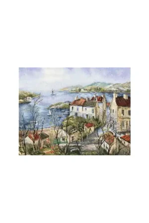 Alleen Vandaag Borduurpakket Calm Town by the Sea - RTO