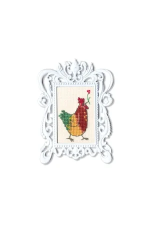 Rechtstreeks Van De Fabrikant Borduurpakket Framed Art Rooster - RTO