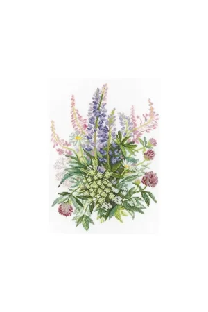 Merkproduct Borduurpakket Clover and Lupines - RTO