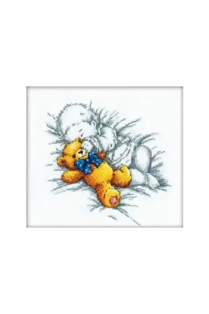 Laatste Kans Borduurpakket Baby with Teddy Bear - RTO