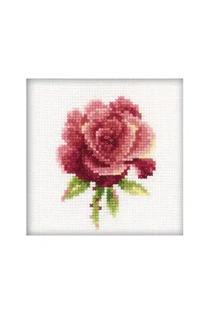 Weekendaanbieding Borduurpakket Red Rose - RTO