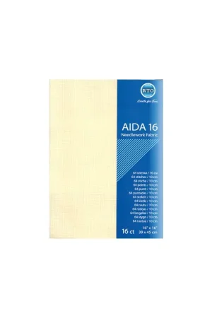 Hoge Kwaliteit Borduurstof Aida 16 count - Ecru - RTO