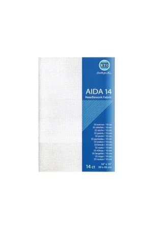 Koop Online Borduurstof Aida 14 count - White - RTO