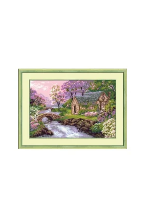 Borduurpakket Spring View - RIOLIS Beperkt Aanbod