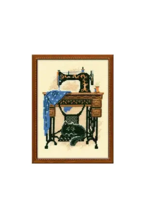 Borduurpakket The Sewing Machine - RIOLIS Populair