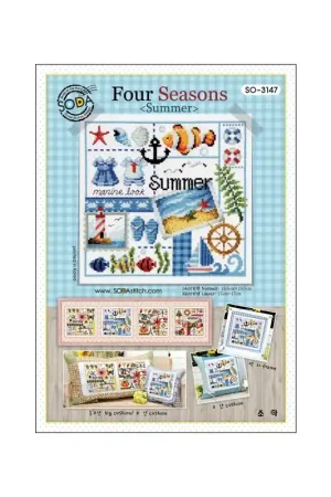 Superprijs Borduurpatroon Four Seasons - Summer - Soda Stitch