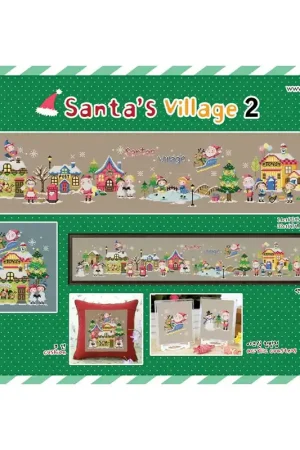 Nieuw Borduurpatroon Santa's Village 2 - Soda Stitch