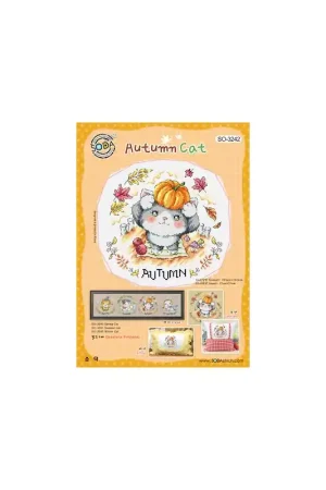 Borduurpatroon Autumn Cat - Soda Stitch Alleen Vandaag
