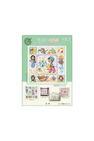 Borduurpatroon Aladdin's Wonderful Lamp - Soda Stitch Express Levering