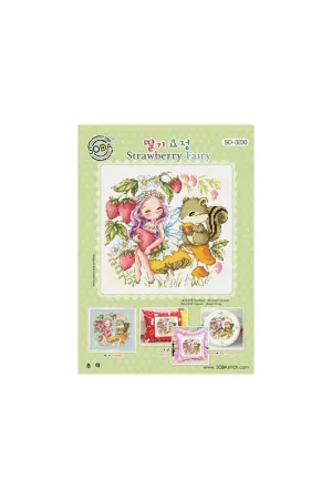 Borduurpatroon Strawberry Fairy - Soda Stitch Gratis Verzending
