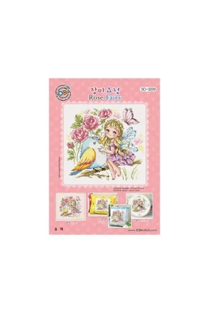 Beperkt Aanbod Borduurpatroon Rose Fairy - Soda Stitch