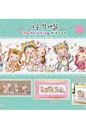 Borduurpatroon The Knitting Kitten - Soda Stitch Lage Kosten