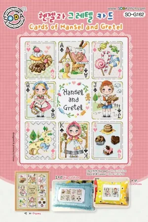Borduurpatroon Cards of Hansel and Gretel - Soda Stitch Dagaanbieding