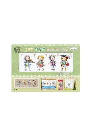 Borduurpatroon Rococo Gentlemen - Soda Stitch Koop Online