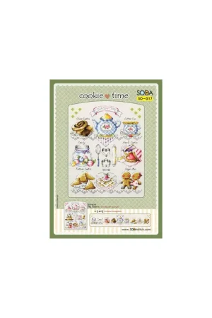 Borduurpatroon Cookie Time - Soda Stitch Shop Nu