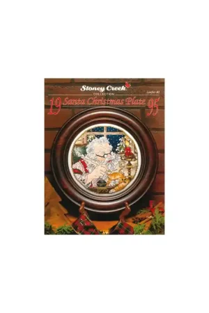 Borduurpatroon Santa Christmas Plate 1995 - Stoney Creek Nieuw