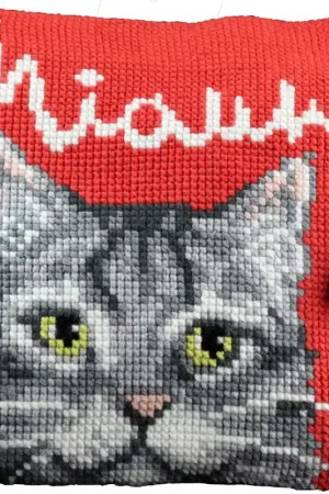 Pako Speels poesje Kruissteekkussen pakket Veilige Betaling