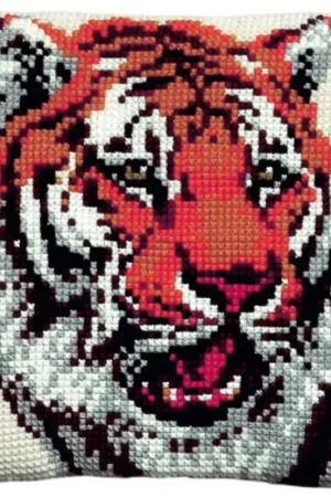 Beste Prijs Pako Tijger Kruissteekkussen pakket