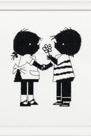 Pako Jip & Janneke Lieve vriendjes borduren (pakket) Finale Uitverkoop