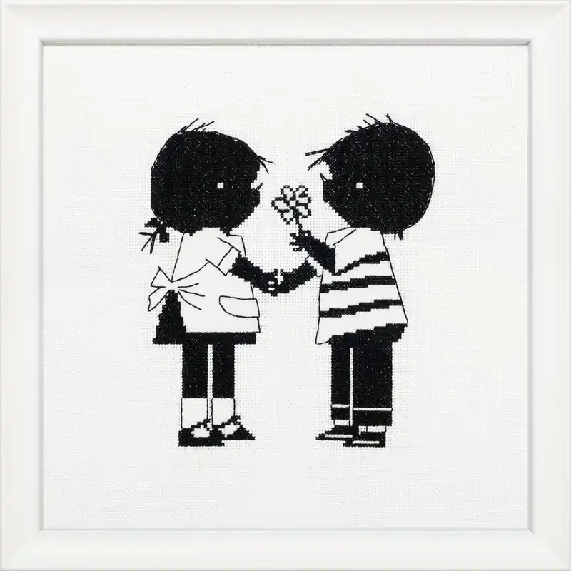 Pako Jip & Janneke Lieve vriendjes borduren (pakket) Finale Uitverkoop