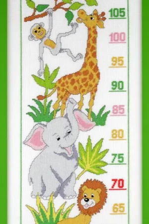 Gereduceerde Prijs Pako Groeimeter wilde dieren borduren (pakket)